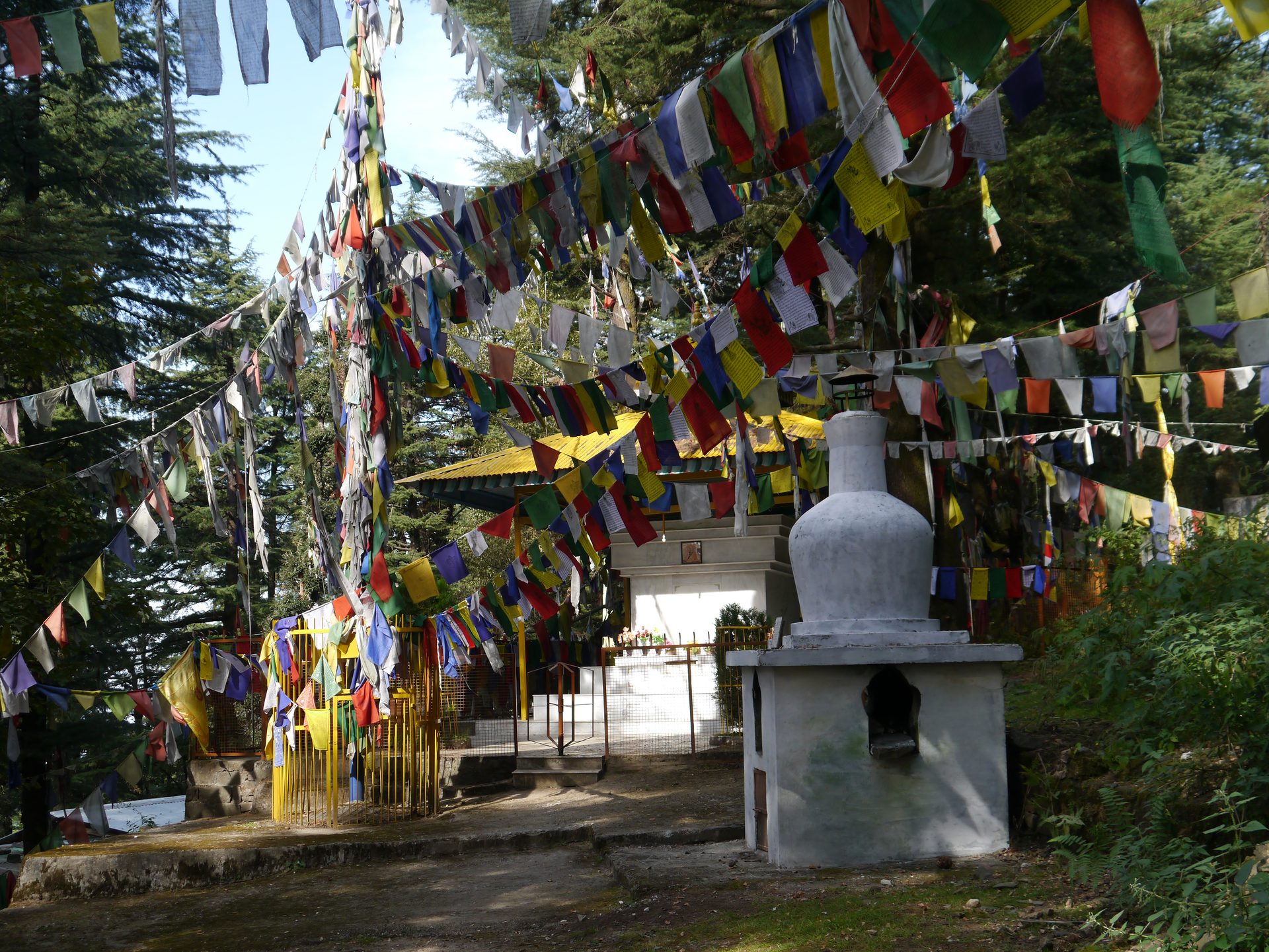 A whitewashed stupa against the sky. — Ama Yangri Peak: A 3-Day Hike From Kathmandu with Big Mountain Views